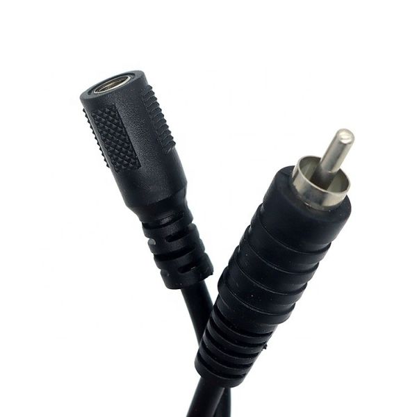 RCA Male to DC 5.5x2.1 5.5x2.5 3.5x1.35mm Female Plug Barrel Jack Pedal 12V DC Power Cable