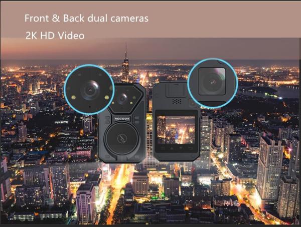 Wireless Charging H.265 10m IR Android Body Camera NFC Enbeded