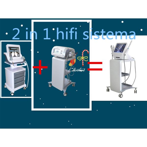 White Hifu Vaginal Tightening Equipment / Wrinkle Removal Machine 200w Power