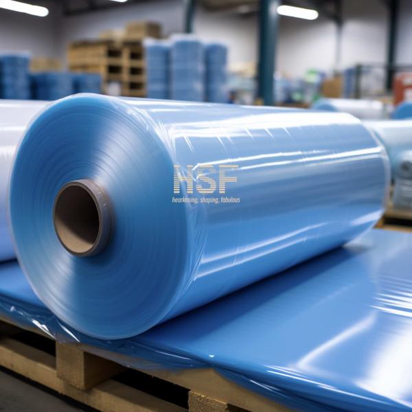RoHS Translucent Blue Cast Polypropylene Silicone Coated Release Film