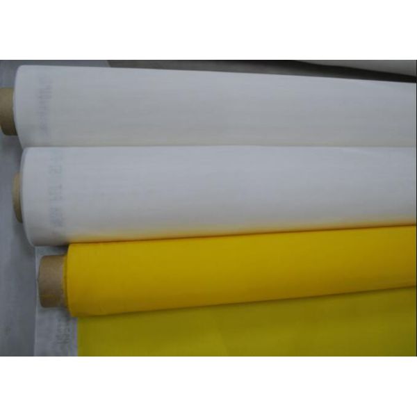 High Tension Nylon,PET Printing White And Yellow Screen Mesh For Textile And Glass Printing