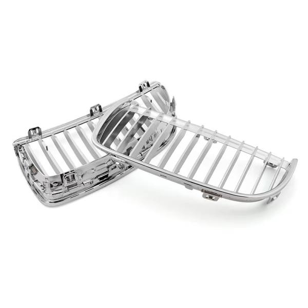 Custom OE NO. Matte Black Double Slat Line Front Grille for BMW E90 E91 M POWER Style