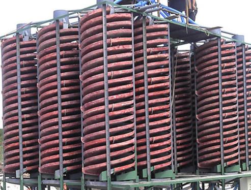 Fabricante de equipamiento de la preparación de menas del canal inclinado espiral y del oro y fábrica de máquinas de la mina de cobre