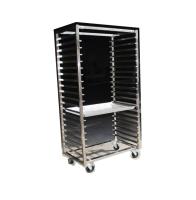 Appareils de cuisine commerciaux, plateau rectangulaire, porte-bagages avec rouleaux silencieux