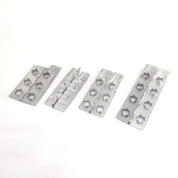 Custom 170-400mm 220 X 80 X 1.2mm Height Metal Stamping Galvanized Sheet Carbon Steel Collar Hinges With Thorn