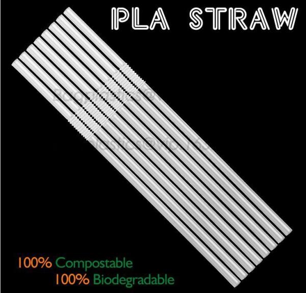 PLA straw biodegradable strawCorn starch 100% biodegradable non plastic drinking straw PLA straws,