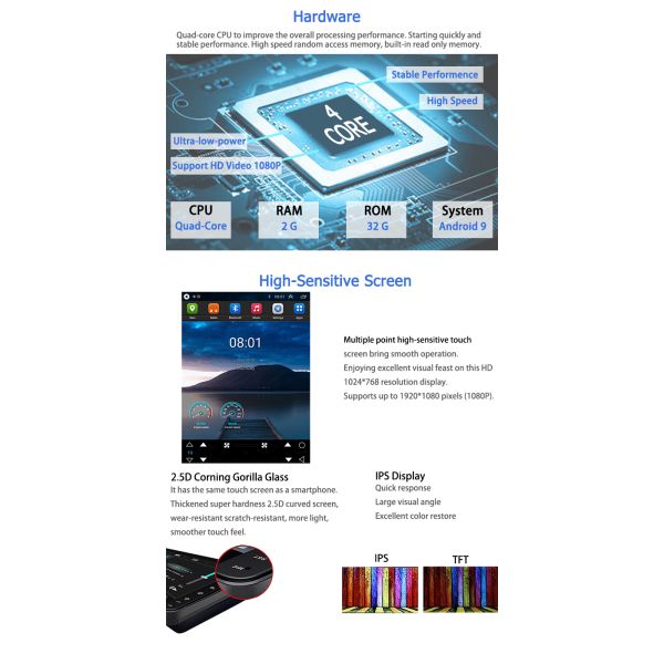 Android 7.1 Kia Car Stereo Quad Core Для поддержки KIA Sportage 2011-2017 годов