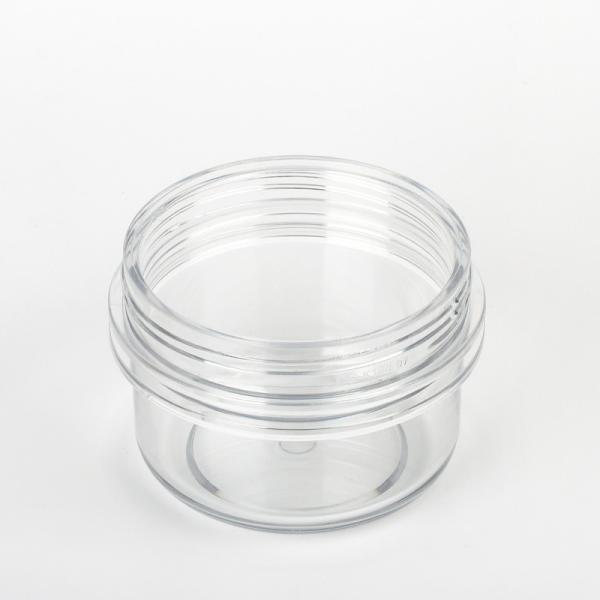 50ml Empty Plastic Jars With Lids , Transparent Plastic Beauty Containers