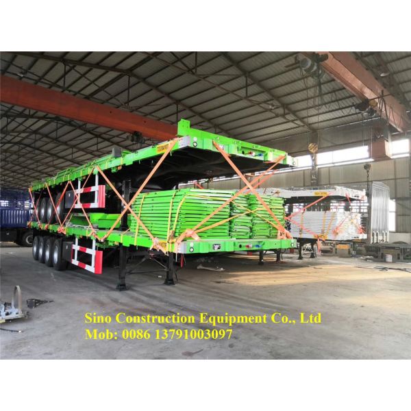 Цапфа 4 70 тонн плоская - трейлеры кровати сверхмощные Семи для товаров контейнера и большей части