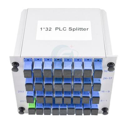 Divisor passivo GPON FTTH da fibra ótica do SC UPC da maneira do OEM 32