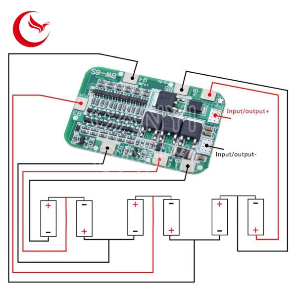 6S 15A 24V PCB BMS Protection Board For 18650 Li Ion Cell pc board assembly