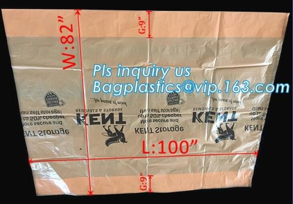 top covers clear plastic window covers printed pallet covers, Jumbo PE Plastic Type Reusable Pallet Cover, Gusseted Side