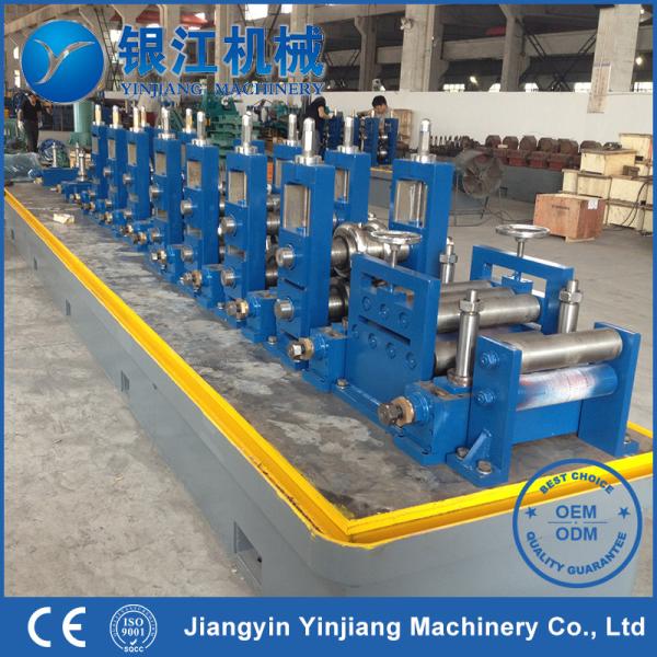 Straight Seam HF Square Tube Roll Forming Machine , 120m/Min Tube Making Machine