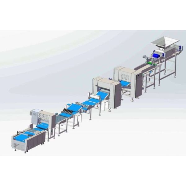 Automatic Stress-Free Dough Sheeting Line for High-Hydration Baguette, Ciabatta and European Bread
