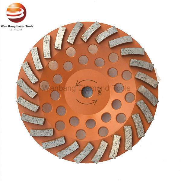 pulido formado redondo de 180m m Turbo Diamond Cup Wheels For Floor