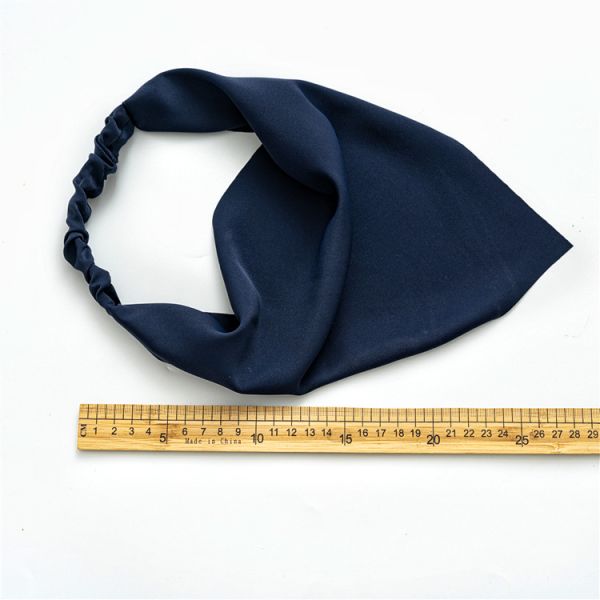 Solid color chiffon triangle scarf custom hair bands women's simple elastic headscarf all match headwear