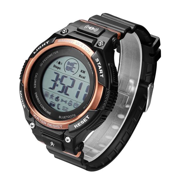 Men's Silicone  Wrist Watch ,Bluetooth Smart Watch , Luxury Waterproof SmartWatch，Military Digital Pedometer Smartwatch