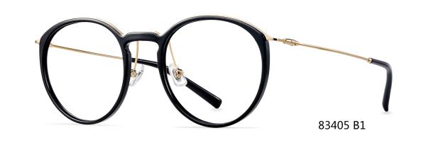 Parim Plastic Big Round Glasses Frames With Metal Temple