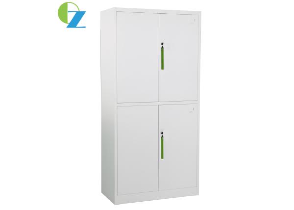 Office Furniture Steel Swing Door White Cupboard H1850*W900*D400(MM) KD Structure
