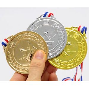 Custom Design Zinc Alloy Die Cast 3D Football Medal for Sport Awards