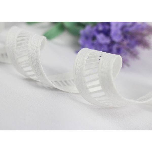 Лента отделки шнурка расстворимого в воде молока Силк белая для дюймов ширины платья 1/2 одежды