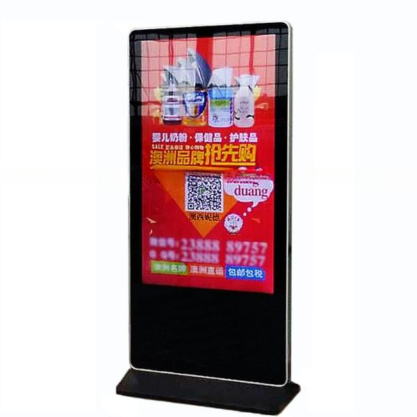Fica sozinho 55 polegadas TFT LCD LED digital AD totem WIFI monitor Android