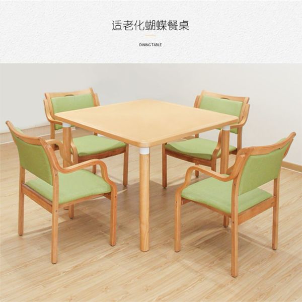 Table à manger en bois en bois de café