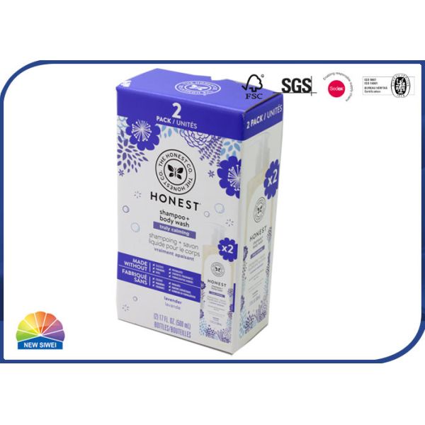 Коробка печати 500ml CMYK гофрированная шампунем упаковывая