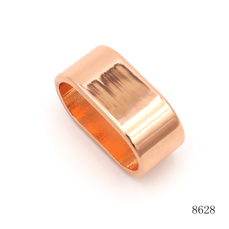 20mm Metal Belt Loops Rose Gold Metal Belt Loop Keeper Oval For Straps And Belts