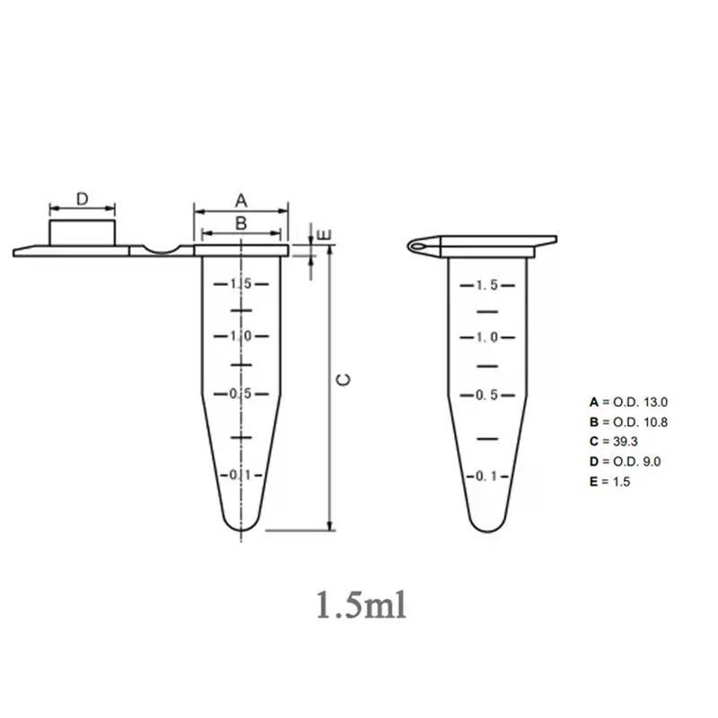 CenLee Laboratory PP Transparent Colored Screw Cap Centrifugal Tubes 0.2-50ml Micro PCR Tube ISO Certified 3-Year Warranty