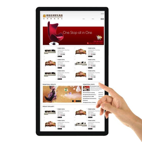 Indoor wall mount TFT Type 46  LCD video wall kiosk/LCD advertising display totem
