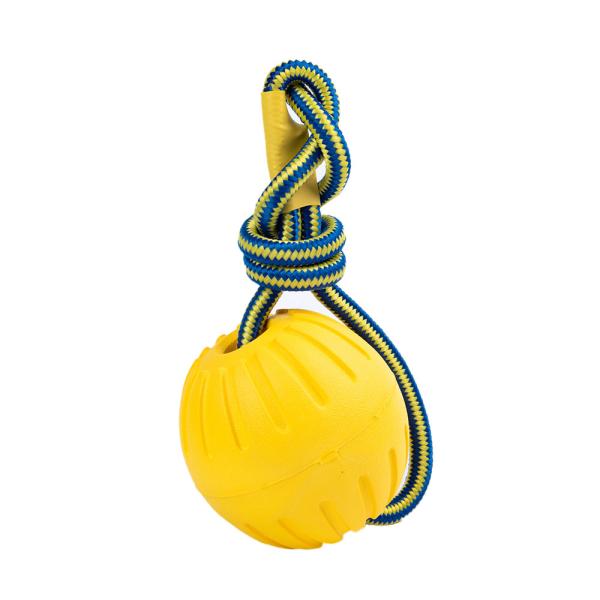 7cm 9cm Foam Dog Balls EVA Floating Pet Chew Toys Yellow Purple Customized