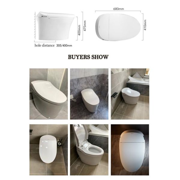 ARROW Automatic WC Smart Toilet with Siphon Jet Flushing Self-cleaning Ceramic and Buttocks Washing