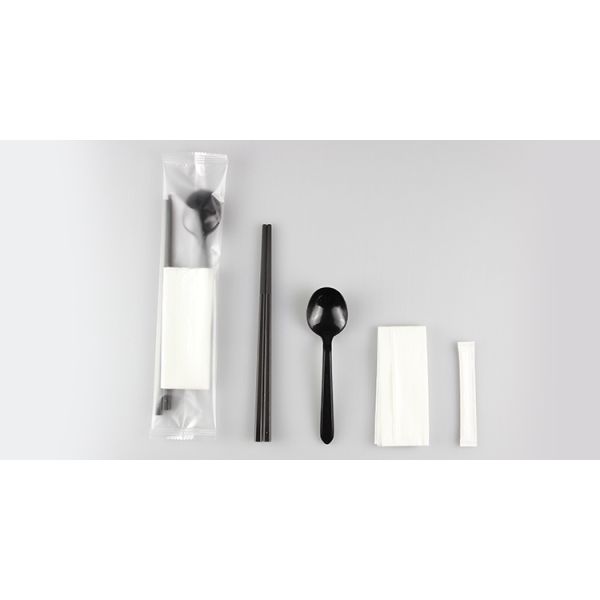 Eco-friendly PLA Cutlery Set for Restaurants Includes Spoon Cutlery Bag and Chopsticks
