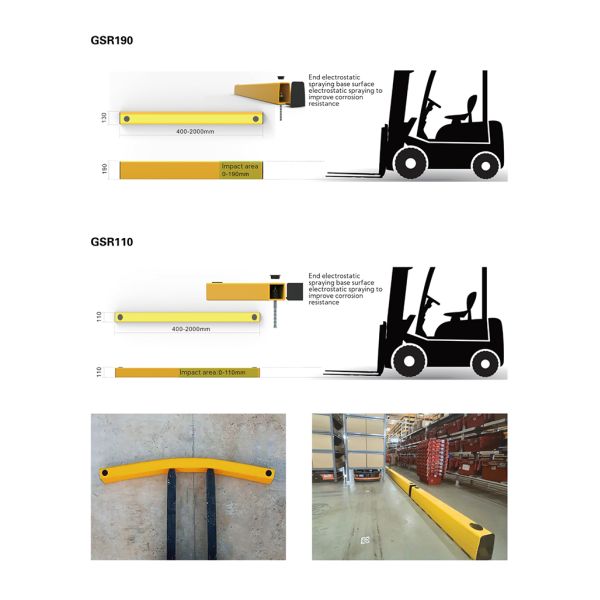 Traffic Barrier Flexible Road Barriers 1/2/3 Horizontal Bars Customized