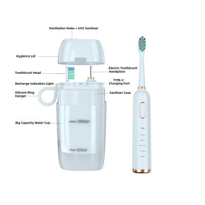 Multifunctional Rechargeable Electric Toothbrush With Intelligent Disinfect Air Drying