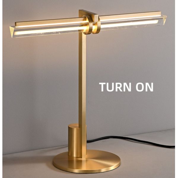 JYLIGHTING современный скандинавский простой роскошный светодиодный настольный лампа медное стекло для спальни гостиницы гостиничная гостиная Студия диван угловой свет