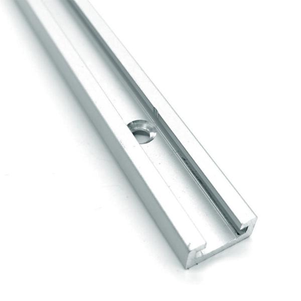Perfil de aluminio del carril del tamaño de encargo, carril de aluminio de la protuberancia de la resistencia del moho para las consolas de montaje solares