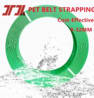 Plastic Polyester Strap Pet Strapping Green Black Embossing For Wood Packing Industry