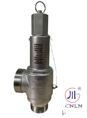 Специальный клапан безопасности газа DN25 Криогенный PTFE Полный открытый клапан CF8 CF3 Для LIN LOX LAR LNG Tank