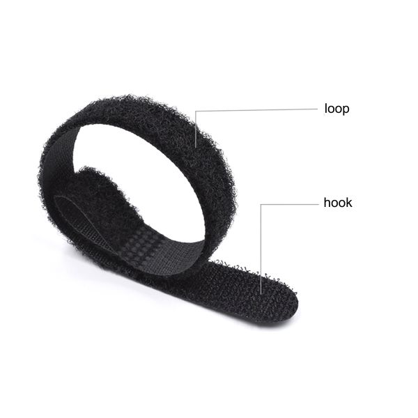 DANSKY Customized Size P-type Cable Tie Nylon Self-adhesive Ties Hook and Loop Fasteners for Cellphone Usb Data Wire Ear Phone