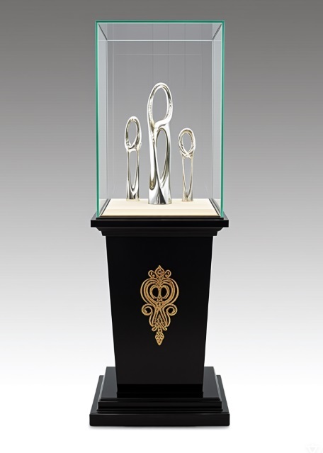 Luxury Customizable Modern Display Cabinets for Jewelry & Artifact Exhibition with LED Lighting for Luxury Shopping Malls