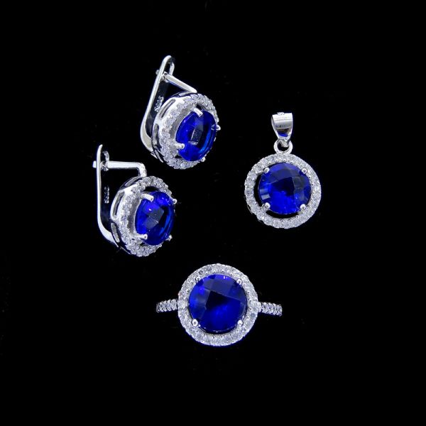 Серебр 925 европейских ювелирных изделий сердца стиля круглых розовых чистый для девушек