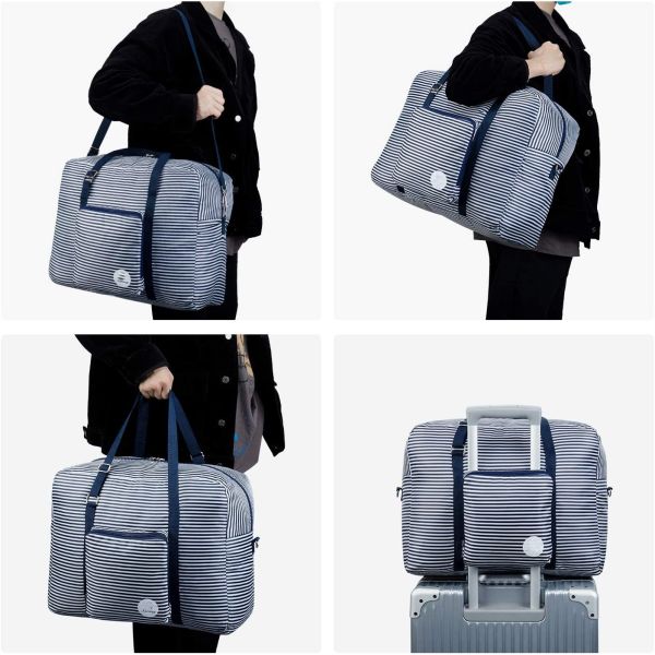 Bolsas de viaje de nylon plegables ligeras resistentes al agua 17x14x7