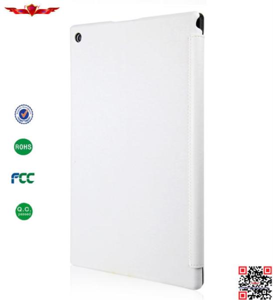 New Arrival 100% Qualify Four Foldable PU Leather Cover Cases For  SONY Xperia Tablet Z2