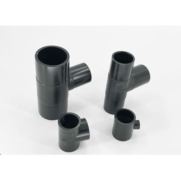 Siphon HDPE Drainage Pipe Fittings Same Layer PE Oblique Y Shaped Tee