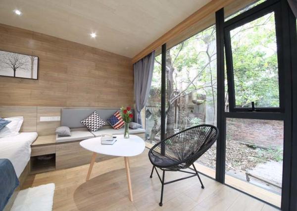 Luz cinzenta - a casa de praia cinzenta da casa pré-fabricada com luxo da casa pré-fabricada dirige CHINA