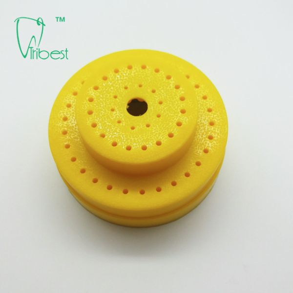 60 Holes Round Dental Burs Holder , Non Autoclave Endo File Holder
