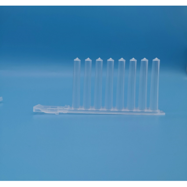 2.2ml Deep Well PCR Plates Polypropylene Transparent 8 Even Magnetic Needle Set Pointed Bottom