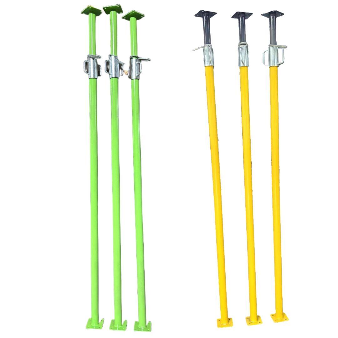 Galvanized Adjustable Steel Scaffolding Prop with 500 kg Weight Capacity and Secure Hook Locking System